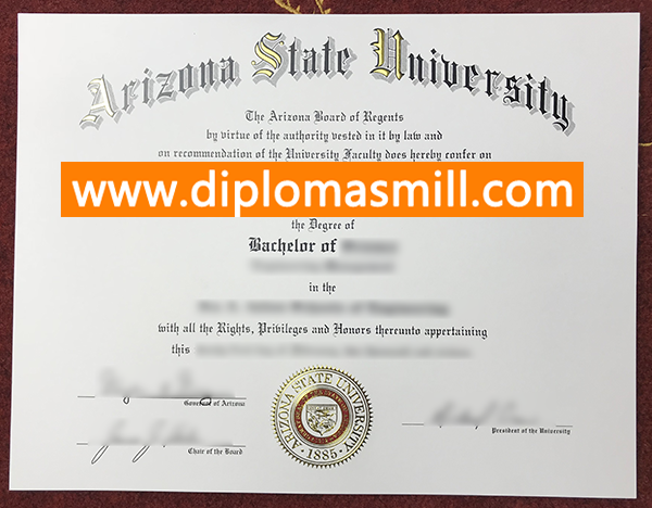 How Long Buy Fake Arizona State University Degree?