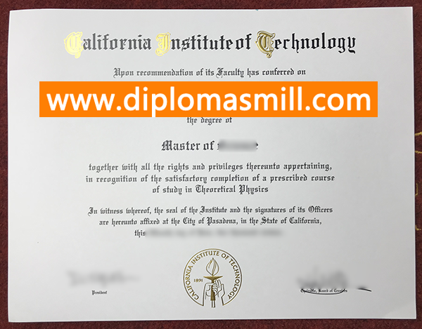 Where to Buy Fake California Institute Technology Degree?