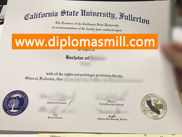 How Fast Buy Fake CSUF Certificate?