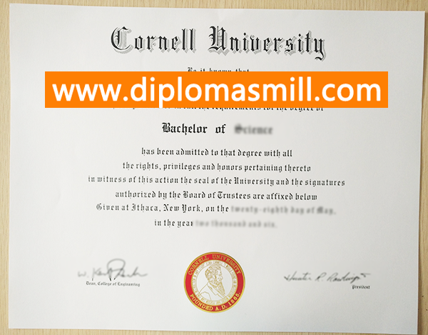 How Long Buy Fake Cornell University Diploma?