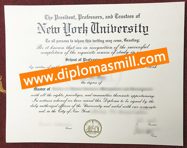 How Fast Order New York University Diploma?