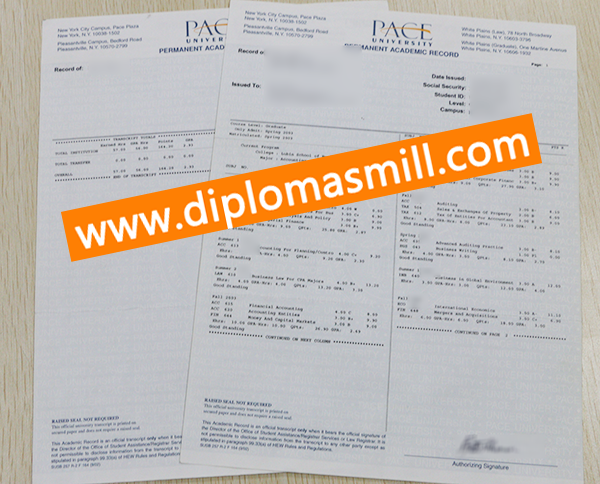 Where to Buy Pace University Transcript?