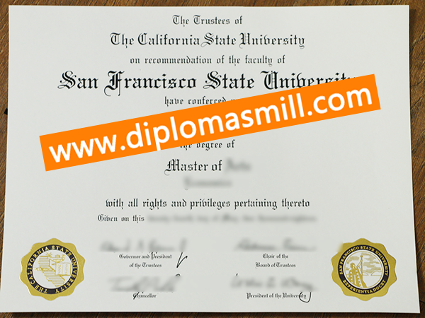 How to Buy USA SFSU Diploma?