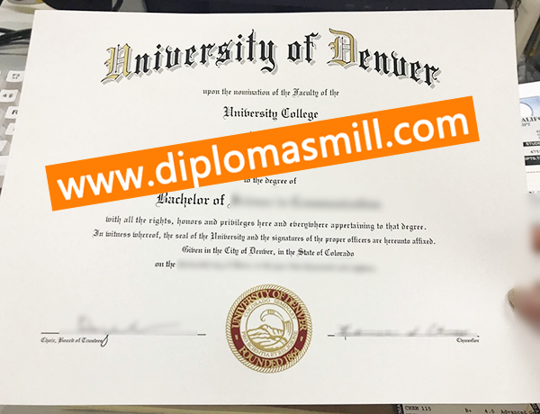 How Much Order University of Denver Diploma?