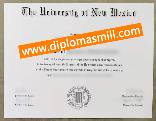 Custom University of New Mexico Diploma Quickly