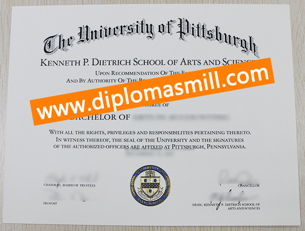 Create Replica University of Pittsburgh Degree