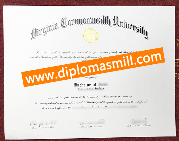 Sale Virginia Commonwealth University Certificate