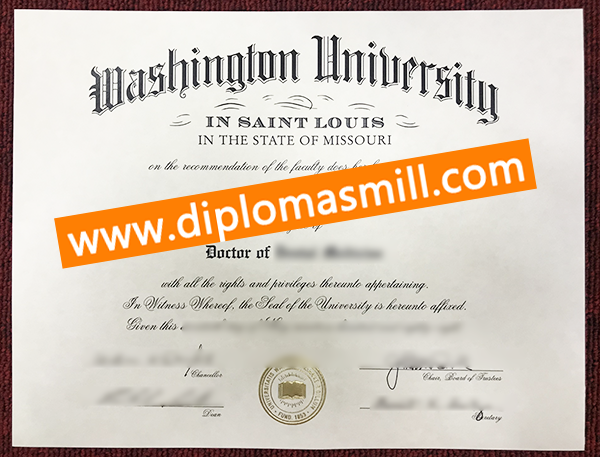 How Much Order Washington University Degree?
