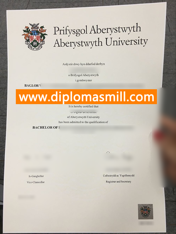 Purchase UK Aberystwyth University Diploma