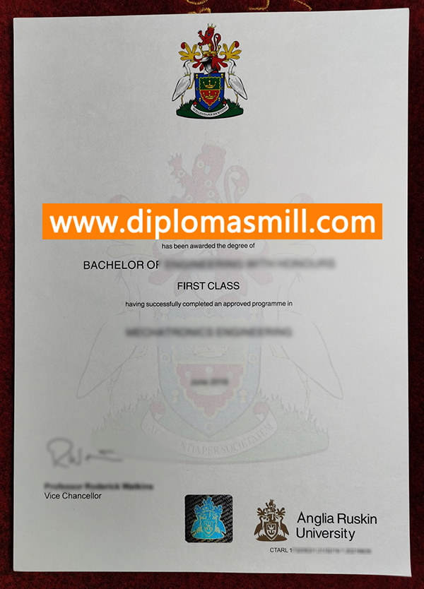 Order UK Anglia Ruskin University Diploma