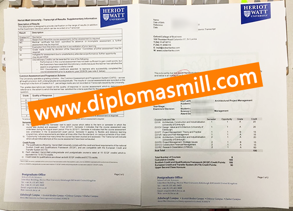 How Long Order Heriot-Watt University Transcript?