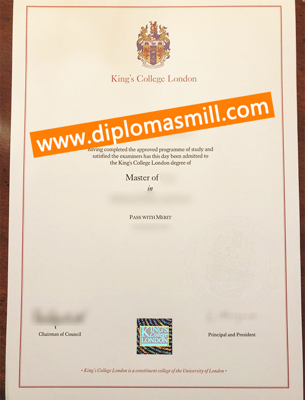 Purchase Qriginal King's College London Degree