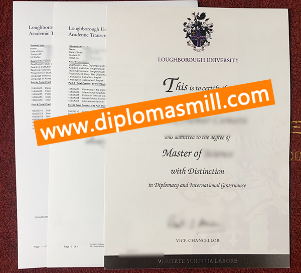 Sale Loughborough University Diploma Transcript