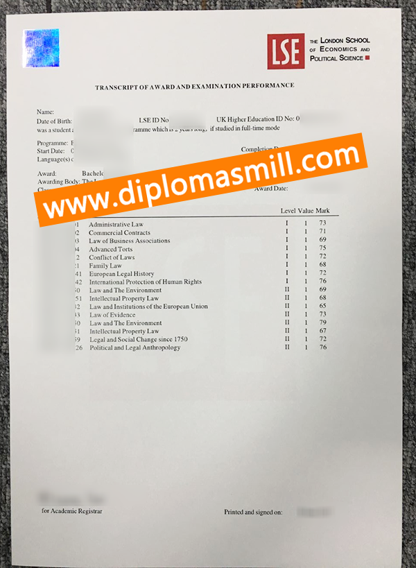 How Long Purchase LSE Transcript?