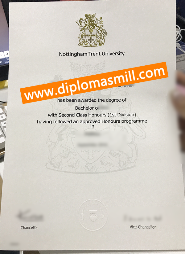 Purchase UK Nottingham Trent University Diploma