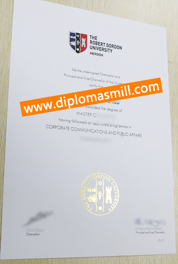 Apply Replica Robert Gordon University Degree