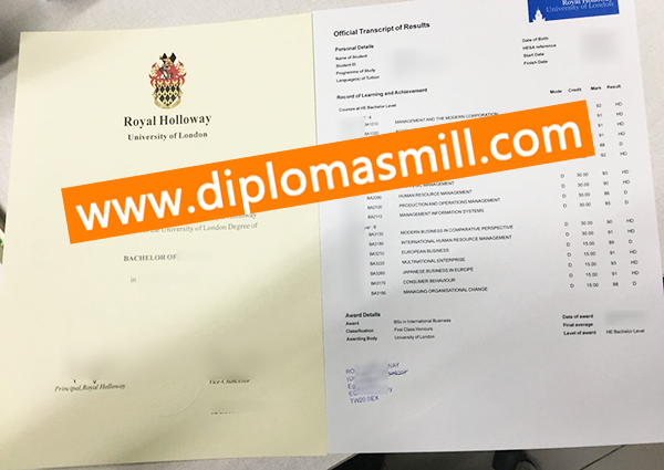 How Much Order Royal Holloway Degree transcript?