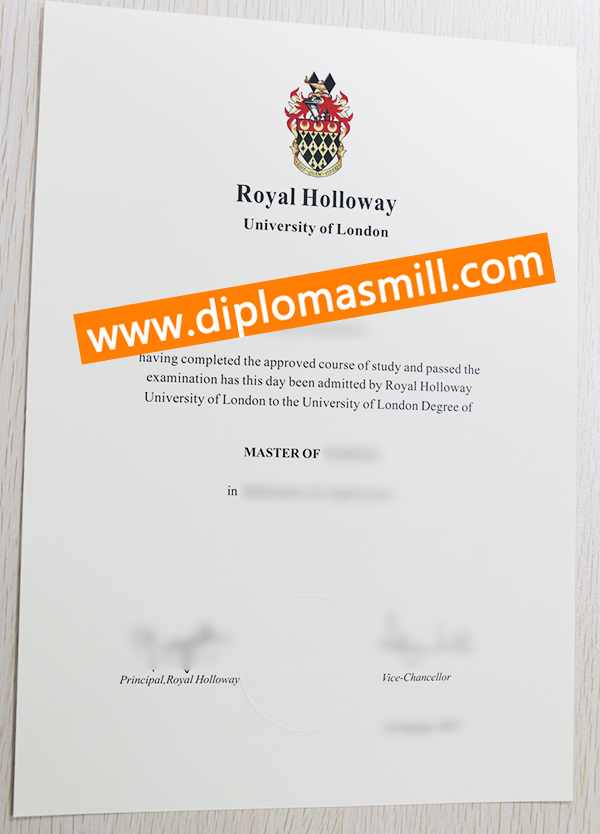 Create Copy Royal Holloway Diploma