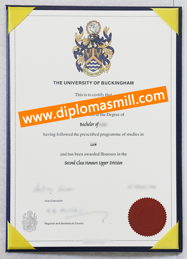 Supply UK University of Buckingham Diploma
