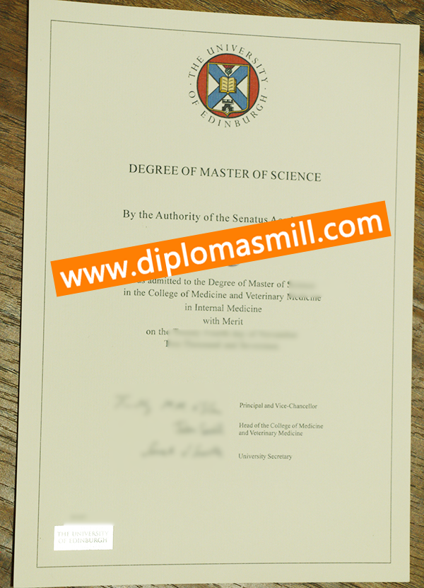 Custom Quality University of Edinburgh Degree
