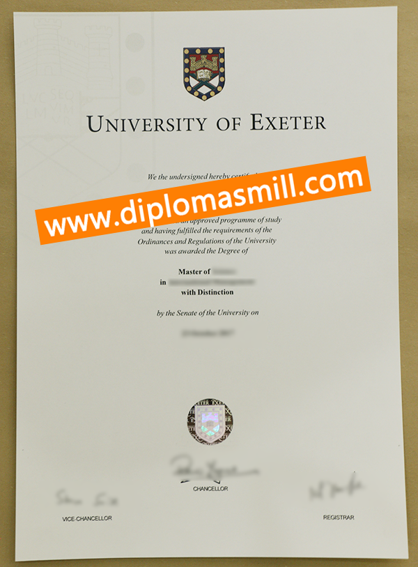 Purchase Fast University of Exeter Degree Certificate