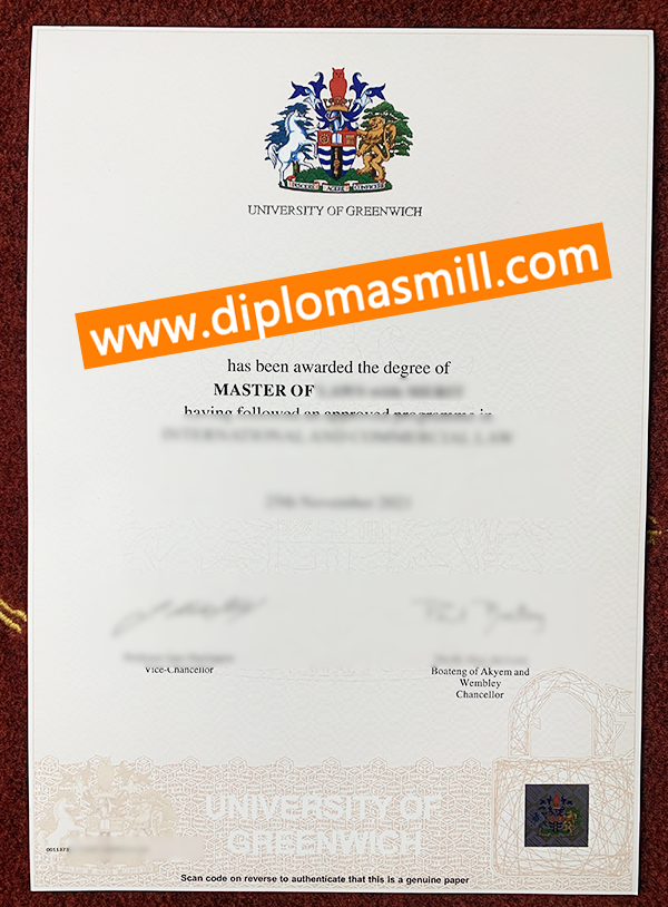 Pick Up Copy University of Greenwich Degree
