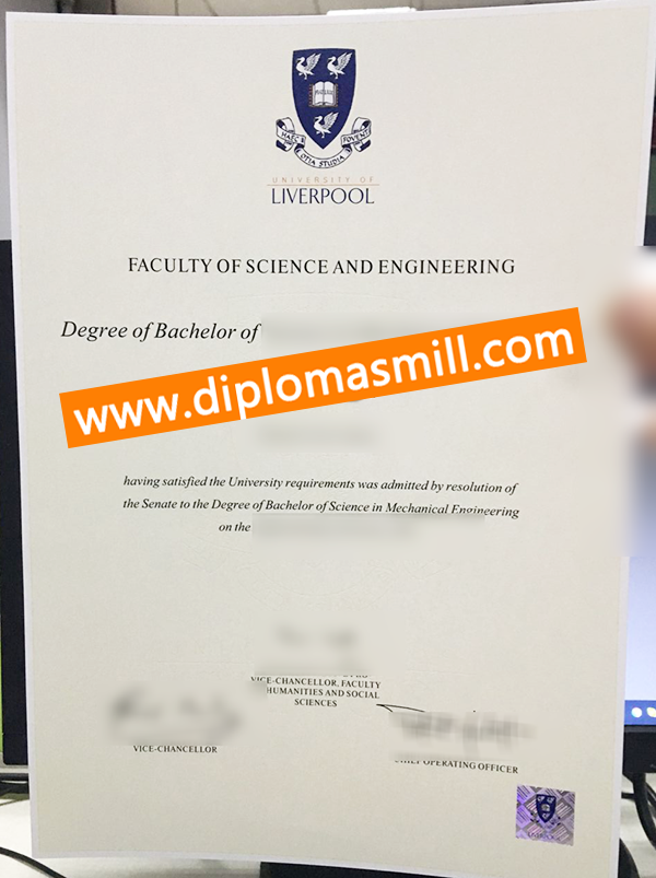 Where to buy fake University of Liverpool diploma?