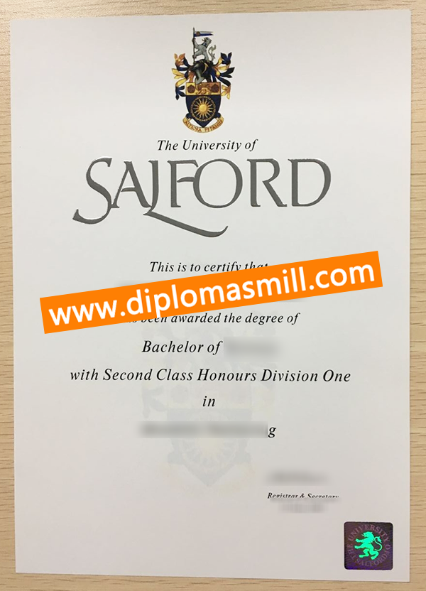 Where to get University of Salford diploma?
