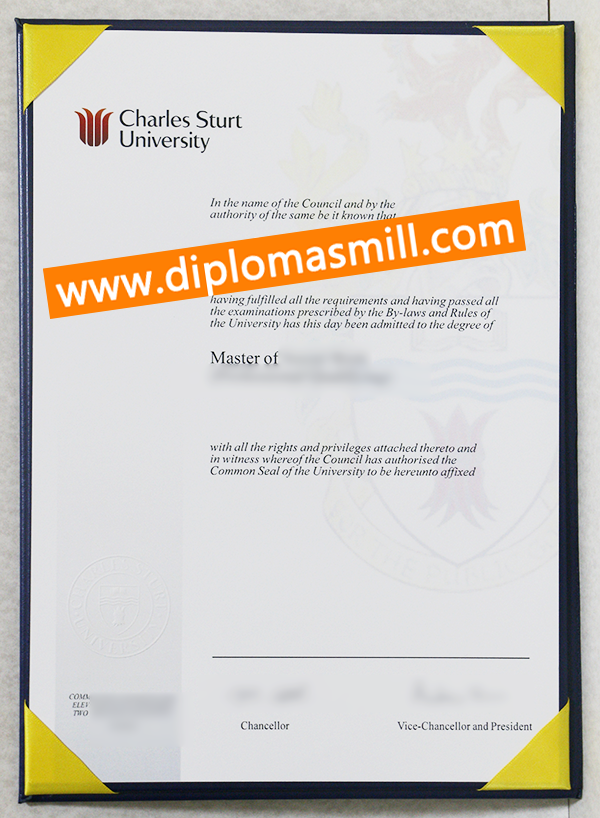 Shopping fake Charles Sturt University diploma