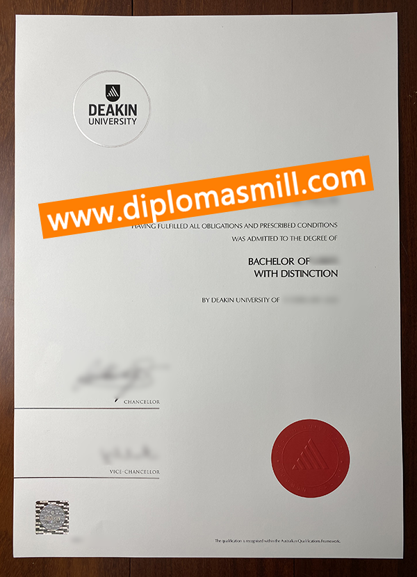 How long buy fake Deakin University diploma?