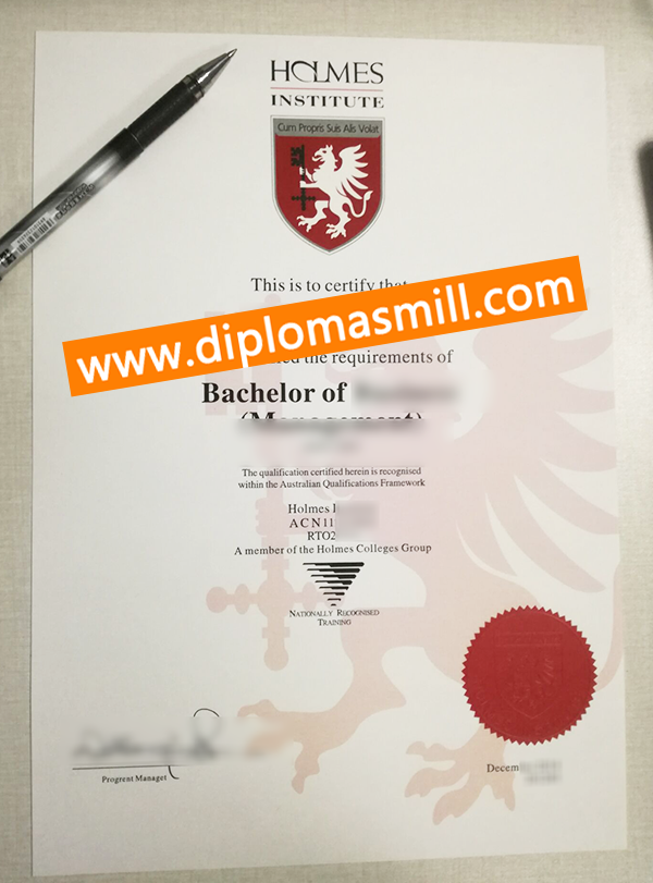 How Much buy Holmes Institute diploma?