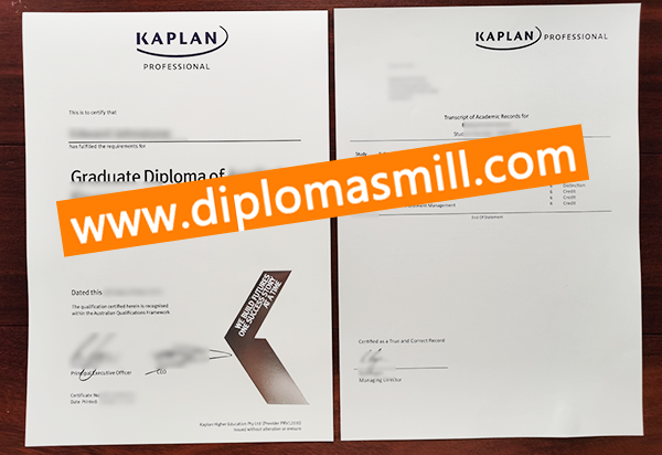 How much buy fake Kaplan diploma transcript?