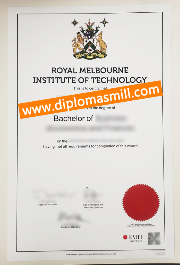 How long buy fake RMIT diploma?