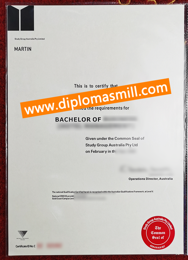 Apply Study Group Australia Pty Limited degree