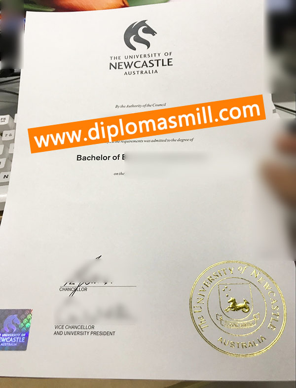 Shopping University of Newcastle degree certificate