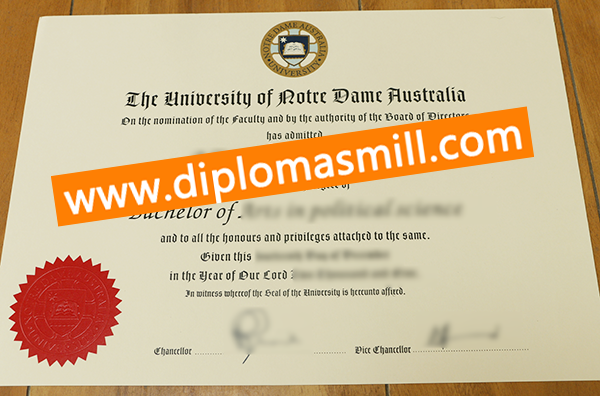 Supply fake University of Notre Dame Australia degree