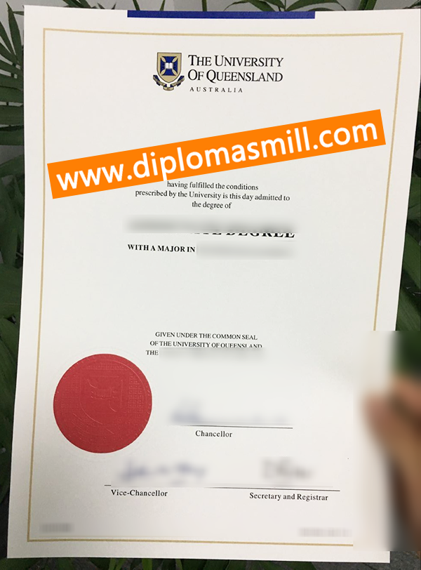 Where to order University of Queensland diploma?