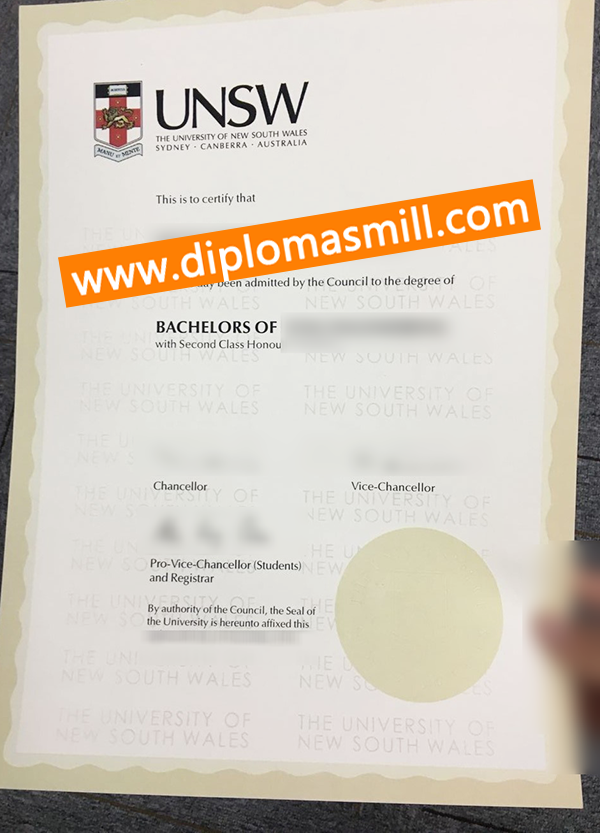 How much buy fake UNSW Degree?