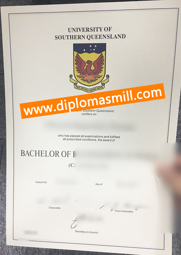 Sale fake University of Southern Queensland degree