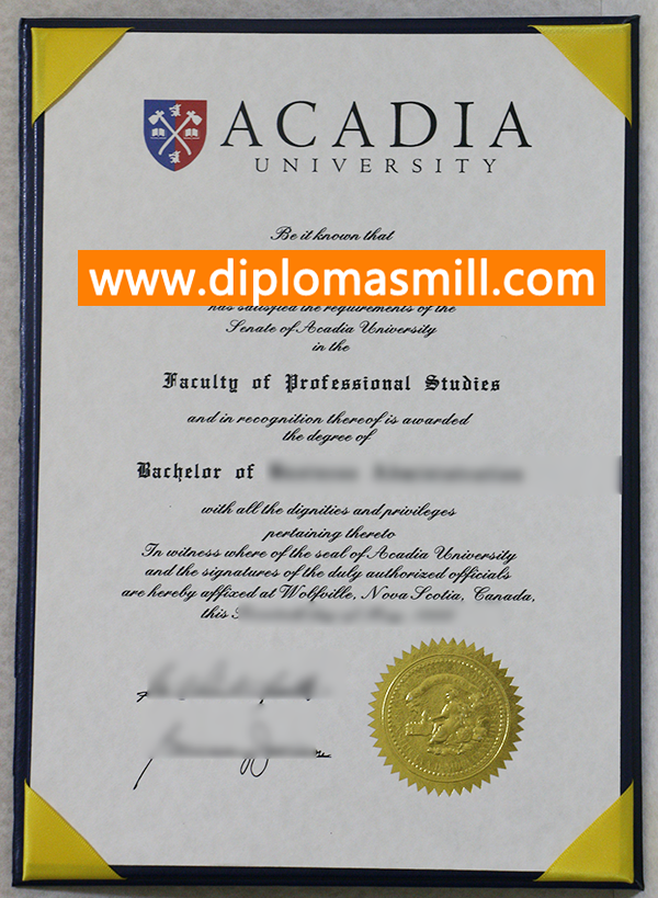 How to buy fake Acadia University diploma?