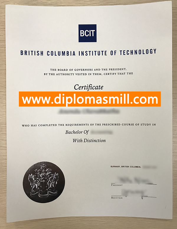 How long buy fake BCIT diploma in Canada?