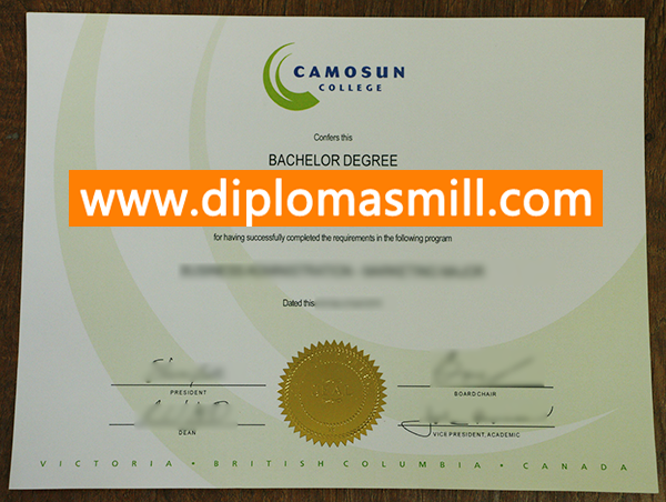 Where to get fake Camosun College diploma?