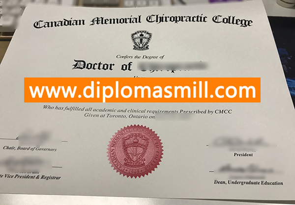 Order Canadian Memorial Chiropractic College degree