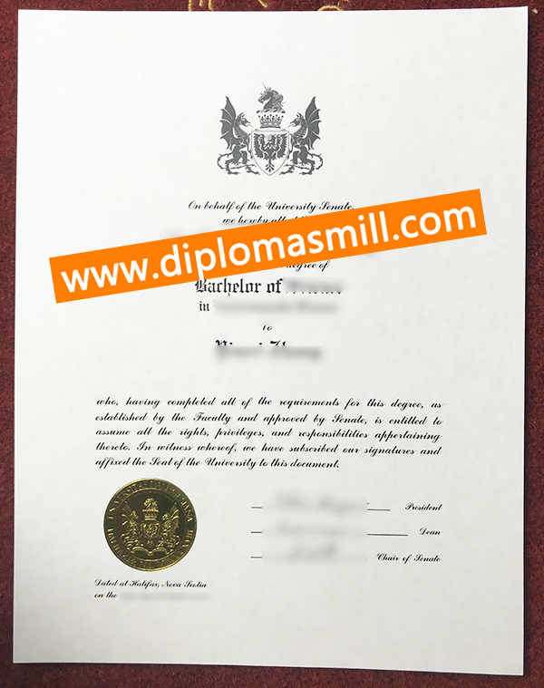 Where to get Dalhousie University diploma?
