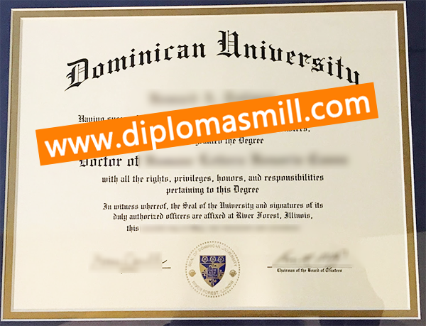 Supply fake Dominican University College degree