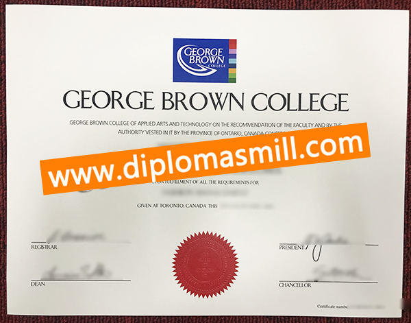 How long buy fake George Brown College degree?