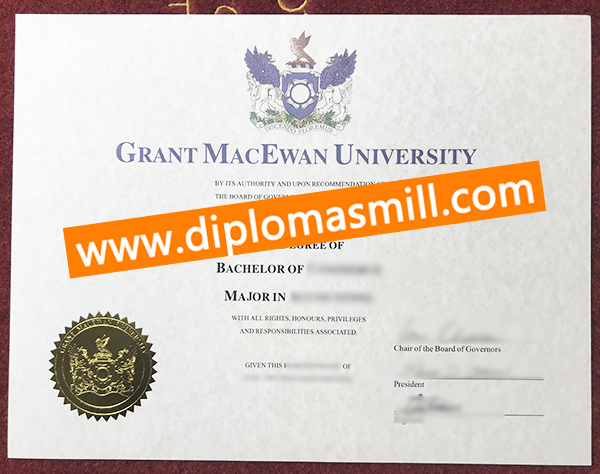 Order replica Grant Macewan University degree