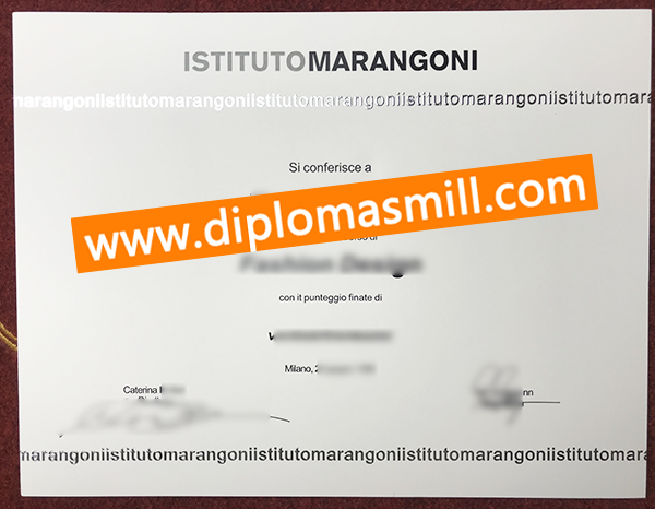 How to obtain Istituto Marangoni fake degree?