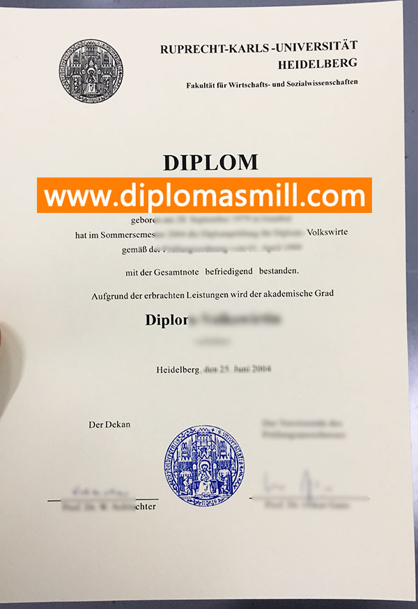 How long buy fake University Heidelberg degree?