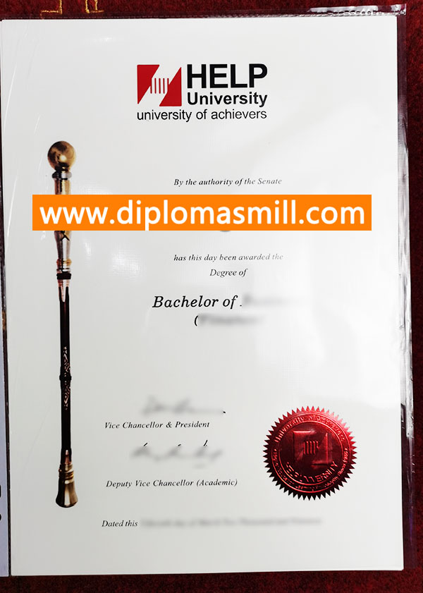 Where to buy fake HELP University diploma?